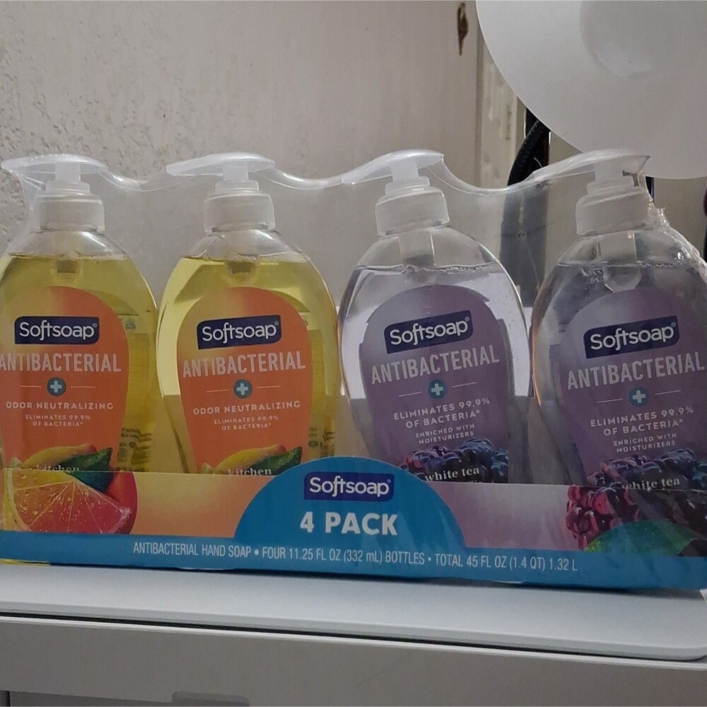 Softsoap Antibacterial Liquid Hand Soap 4 Pack 11.25 fl oz Citrus & White Tea